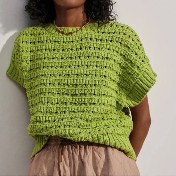 NEW VARLEY filmore knit in limeade Size Medium - Picture 1 of 9